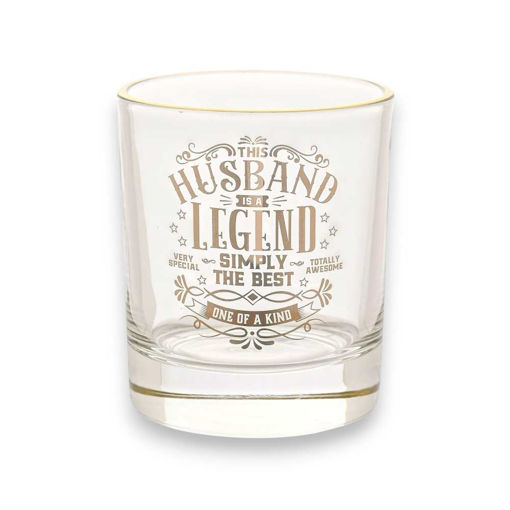 Picture of LEGEND TUMBLER GLASS - HUSBAND
